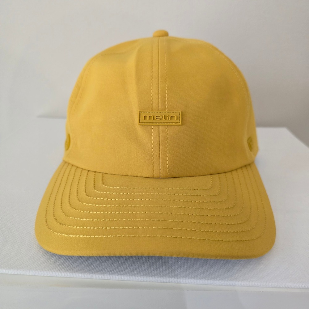 Melin Hydro The Legend Golden Spice Classic Yellow Curved Brim Hat Men NEW
